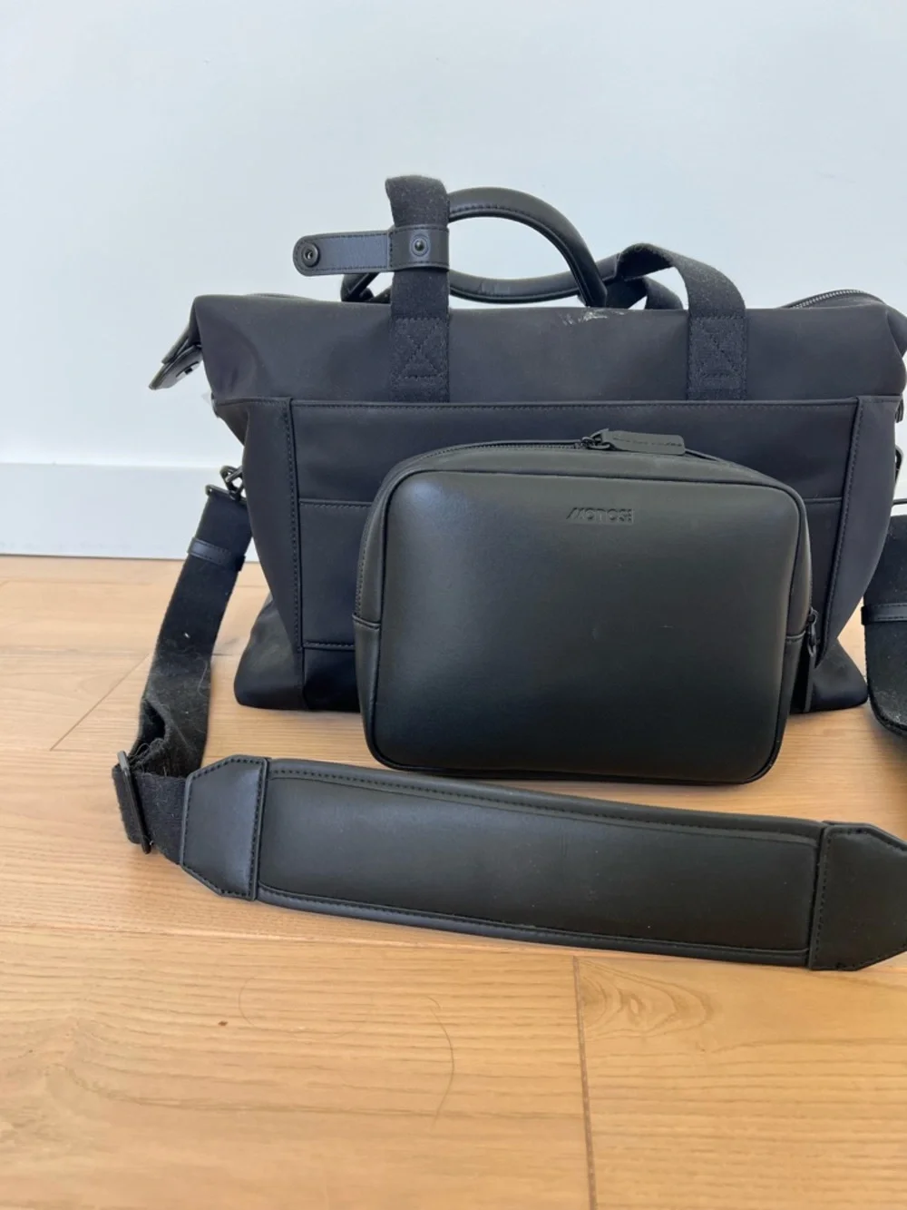 Black AER Nylon Briefcase - Sleek Laptop Bag